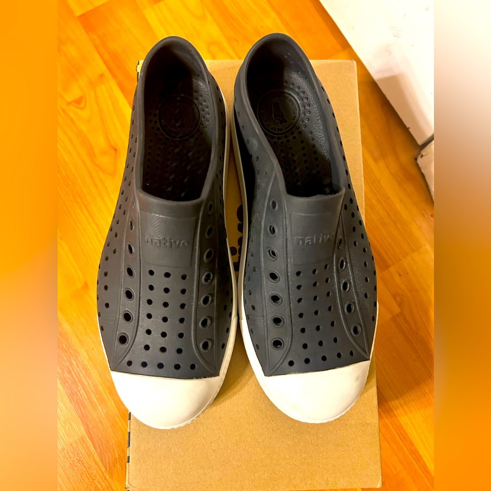 Native Navy Slip ons Kids